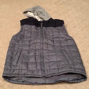 Gymboree puffer vest with hood; 10